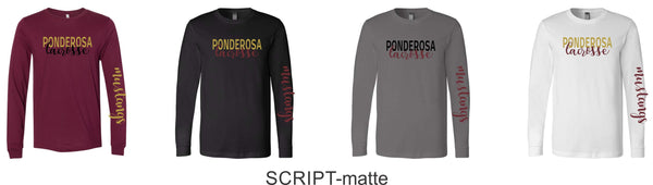 Pondo LAX Bella Canvas Long Sleeve Tee- 4 Designs