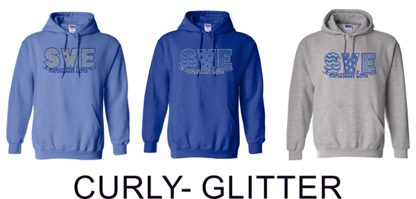 Summit View Basic Hoodie- 8 Designs- Matte or Glitter