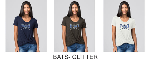 Spiders Twisted Tee- Ladies or Girls- 5 Designs