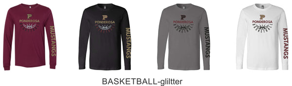 Pondo Basketball Bella Canvas Long Sleeve Tee- 4 Designs
