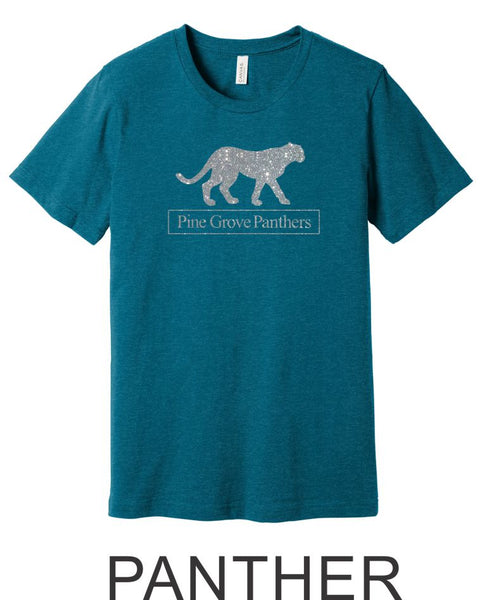 Pine Grove Heather Teal Tee- 4 designs
