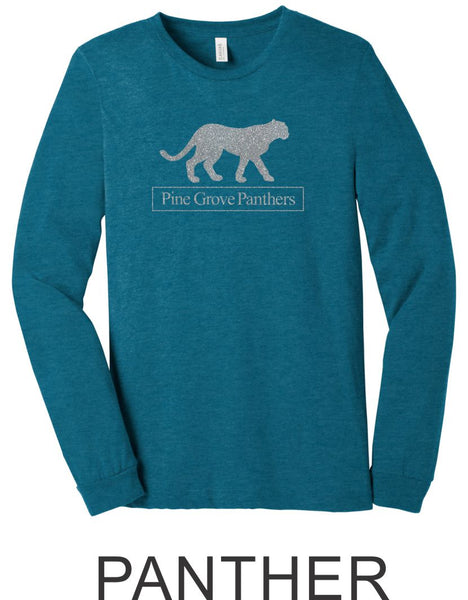 Pine Grove Teal Long Sleeve Tee- 4 designs