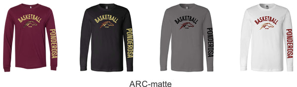 Pondo Basketball Bella Canvas Long Sleeve Tee- 4 Designs