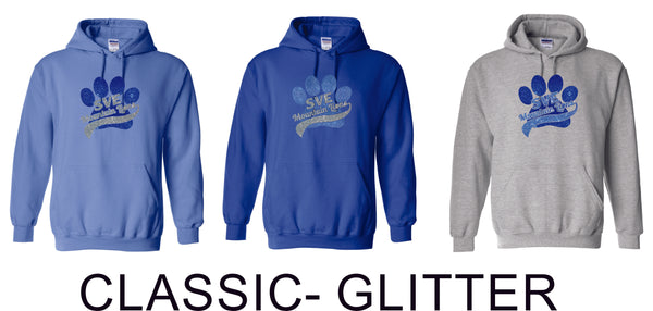 Summit View Basic Hoodie- 8 Designs- Matte or Glitter