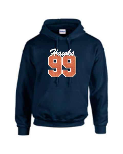 Hawks Glitter Hooded Sweatshirt
