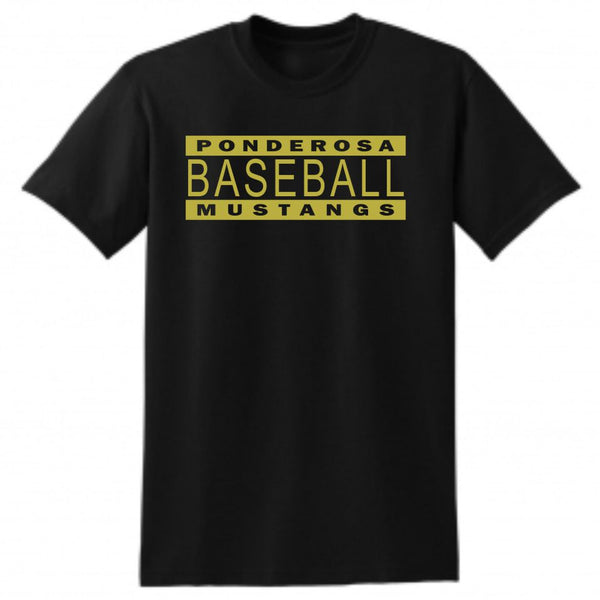 Pondo Baseball Basic BARS Tee- Matte or Glitter
