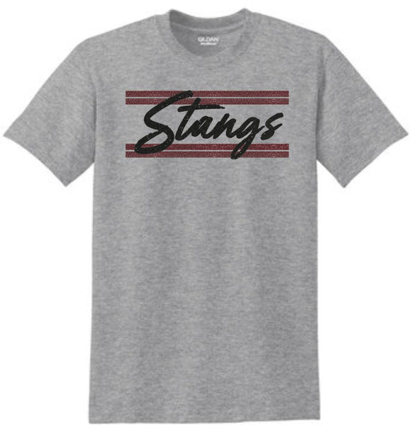 Pondo Baseball Basic STANGS Tee- Matte or Glitter