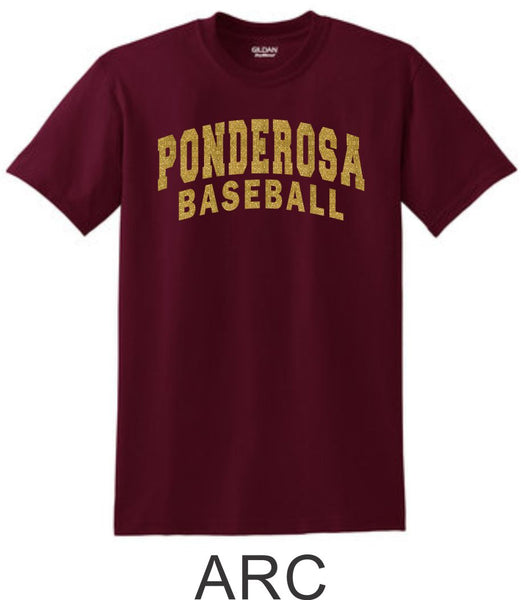 Pondo Baseball Basic ARC Tee- Matte or Glitter