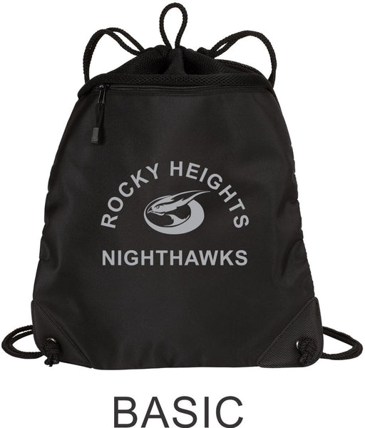 RHMS Mesh Trim Drawstring Bag- 3 designs- Matte or Glitter