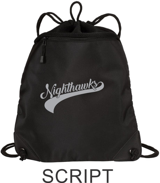 RHMS Mesh Trim Drawstring Bag- 3 designs- Matte or Glitter