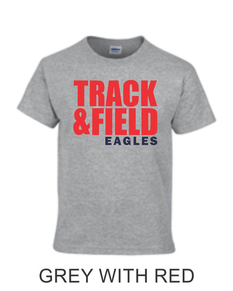 Sierra Track & Field Block Tee- Matte or Glitter