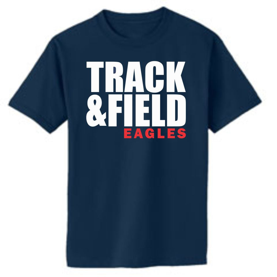 Sierra Track & Field Block Tee- Matte or Glitter