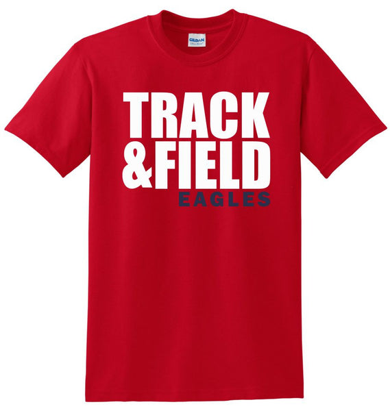 Sierra Track & Field Block Tee- Matte or Glitter