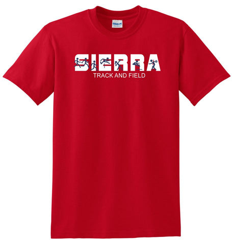 Sierra Track & Field Events Tee- Matte or Glitter