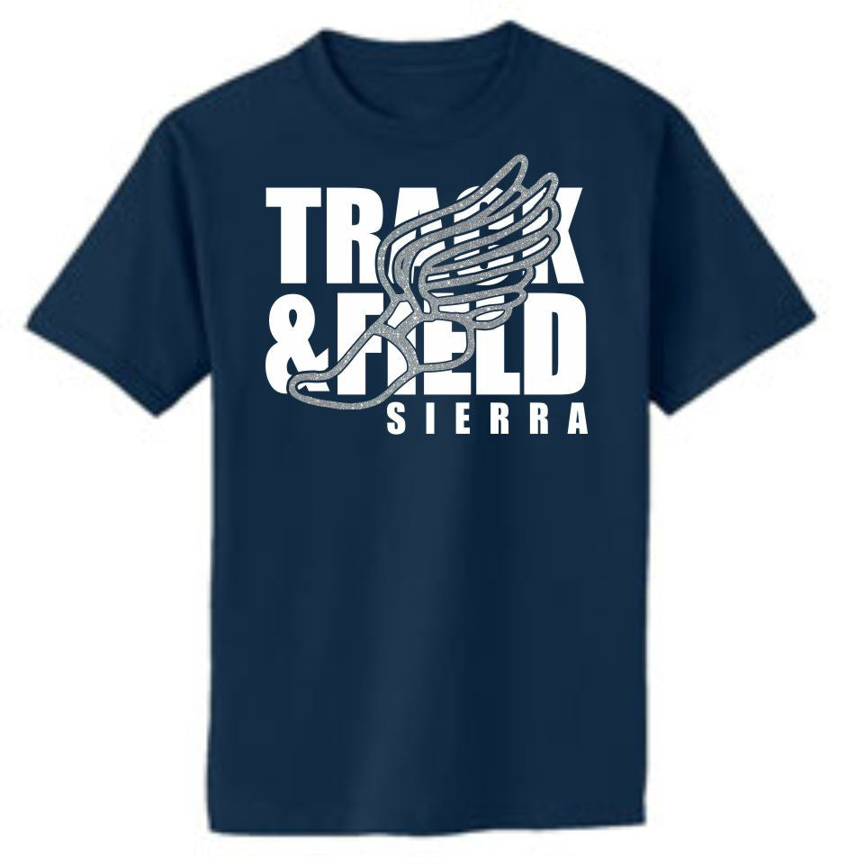 Sierra Track & Field Shoe Tee- Matte or Glitter