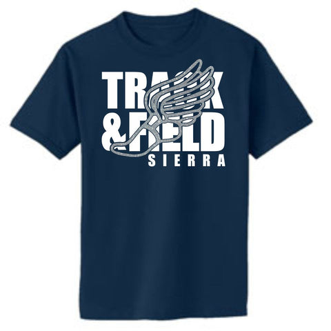 Sierra Track & Field Shoe Tee- Matte or Glitter