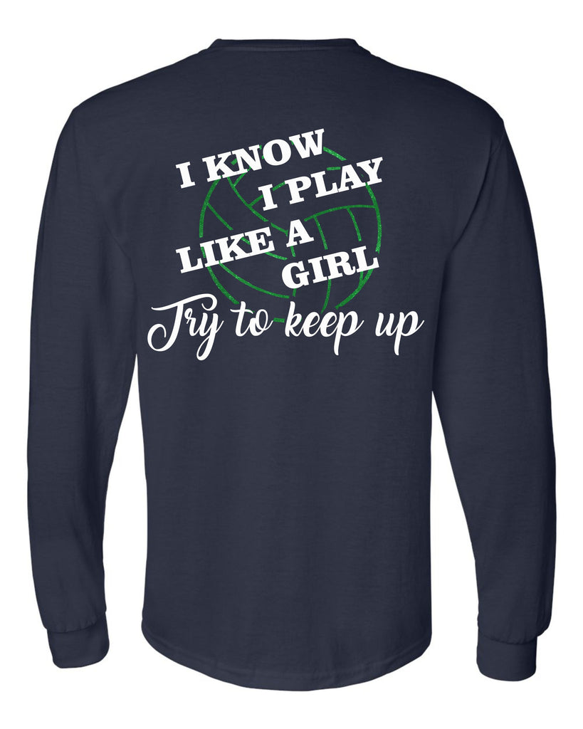 CVA Long Sleeved Play Like a Girl Tee