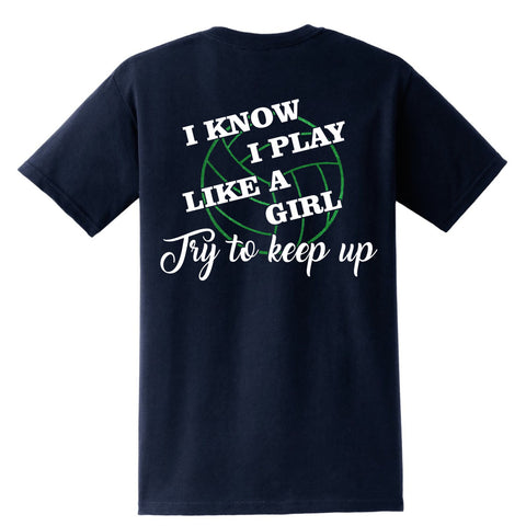 CVA Play Like a Girl Tee- Matte or Glitter