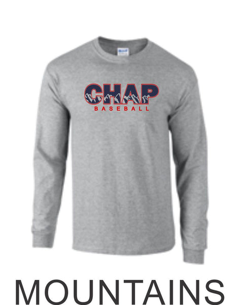 Chap Baseball Long Sleeve Tee in 4 Designs