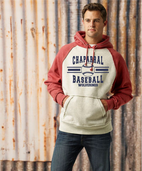 Chap Baseball Vintage Heathered Hoodie