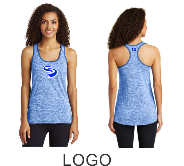 Slammers Wicking Heather Tank- 2 Designs- Matte or Glitter
