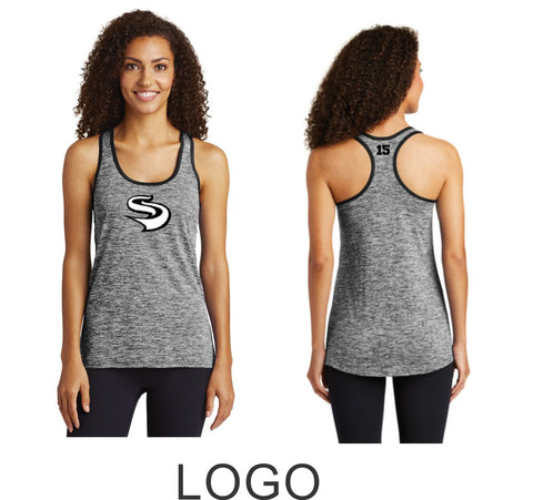Slammers Wicking Heather Tank- 2 Designs- Matte or Glitter