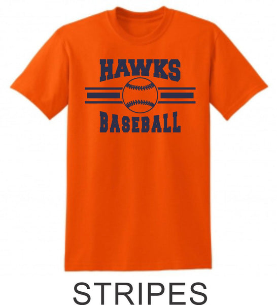 Hawks Baseball Basic Tee- 4 Designs