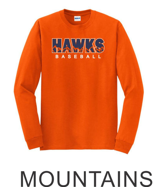 Hawks Softball Long Sleeve- 3 Designs