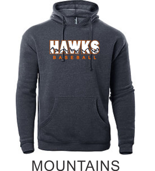 Hawks Baseball Unisex Hoodie- 3 designs