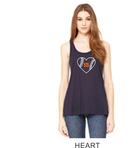 Hawks Flowy Tank- 3 designs- Matte or Glitter