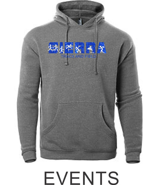 Sierra Track & Field Unisex Events Hoodie- Matte or Glitter