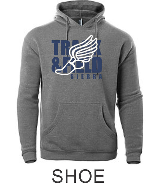 Sierra Track & Field Unisex Shoe Hoodie- Matte or Glitter