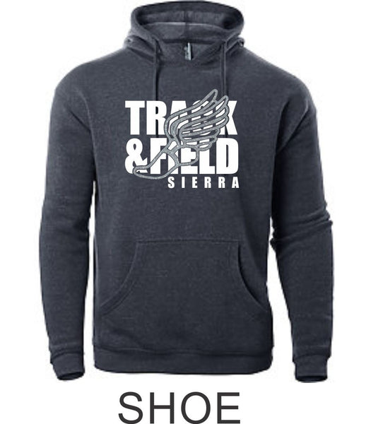Sierra Track & Field Unisex Shoe Hoodie- Matte or Glitter