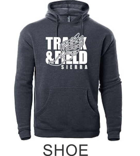 Sierra Track & Field Unisex Shoe Hoodie- Matte or Glitter