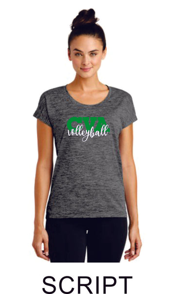 CVA Ladies Sport-Tek Heathered Tee - 3 designs