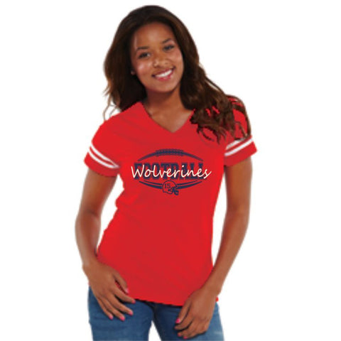 Chap Ladies Customized Football Jersey Tee