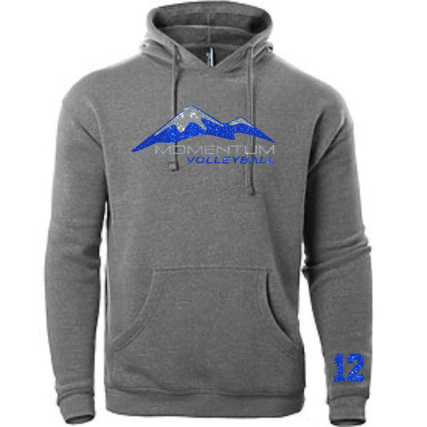 Momentum Volleyball Unisex Logo Hoodie- Matte or Glitter