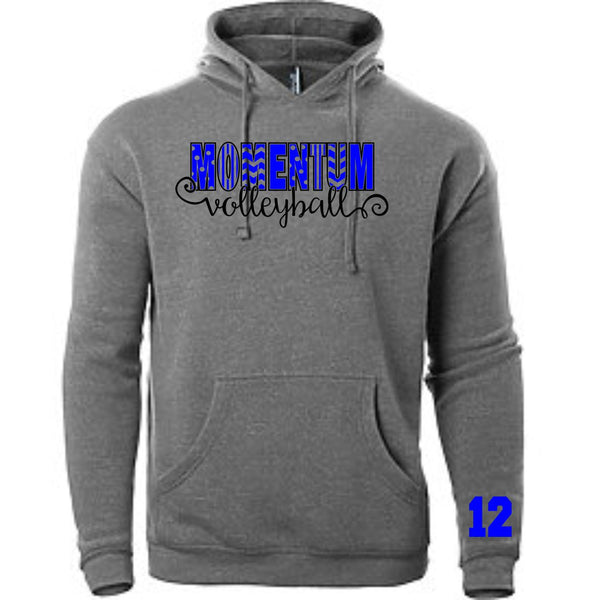 Momentum Volleyball Unisex Swirly Hoodie- Matte or Glitter