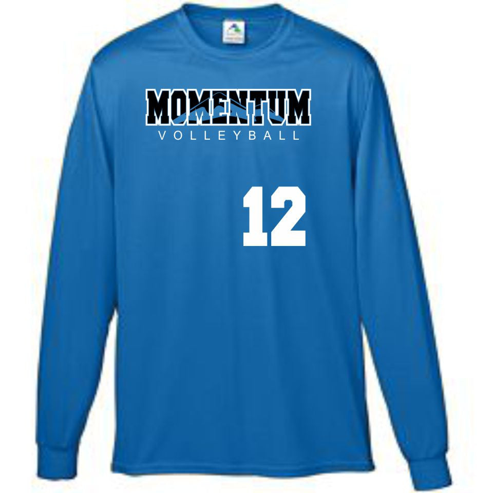 Momentum Volleyball Mountain Long Sleeve Wicking Tee