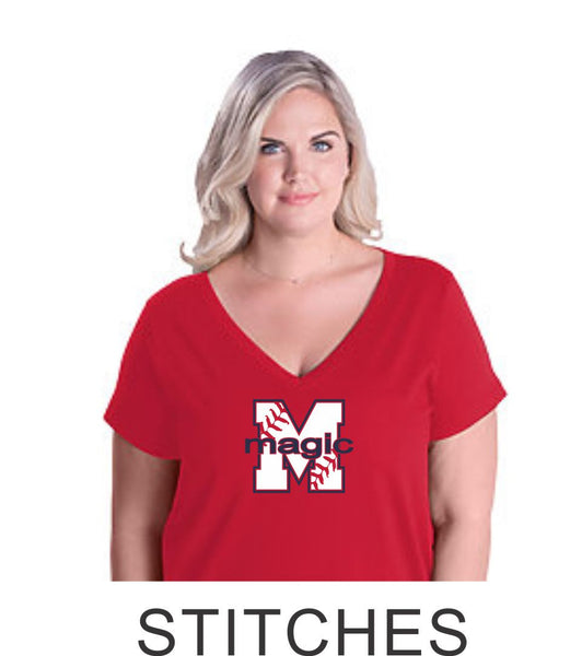 Magic Curvy Ladies Tee- 4 designs- Matte or Glitter