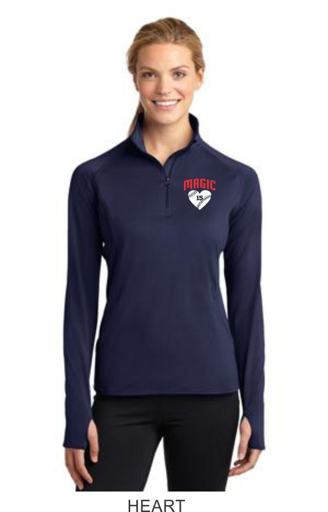 Magic Ladies Sport Wick 1/2 Zip Pullover- 2 designs