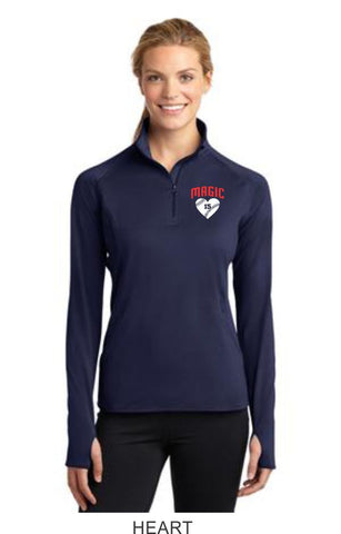 Magic Ladies Sport Wick 1/2 Zip Pullover- 2 designs