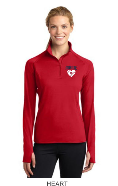 Magic Ladies Sport Wick 1/2 Zip Pullover- 2 designs