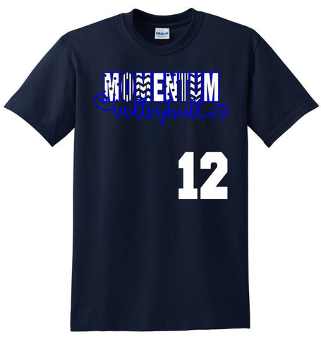 Momentum Volleyball Swirly Tee