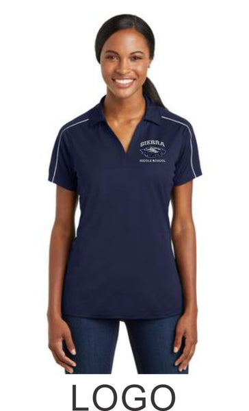 Sierra Staff Piped Polo- Ladies- 3 Designs