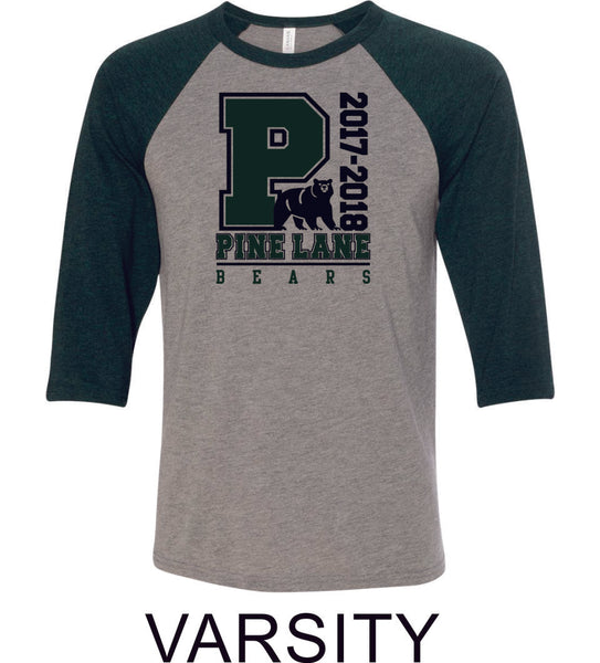 PLE Raglan T-Shirt in 2 Designs- Matte and Glitter