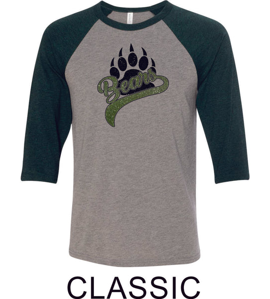 PLE Raglan T-Shirt in 2 Designs- Matte and Glitter