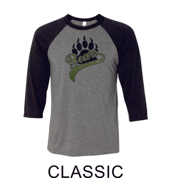 PLE Raglan T-Shirt in 2 Designs- Matte and Glitter