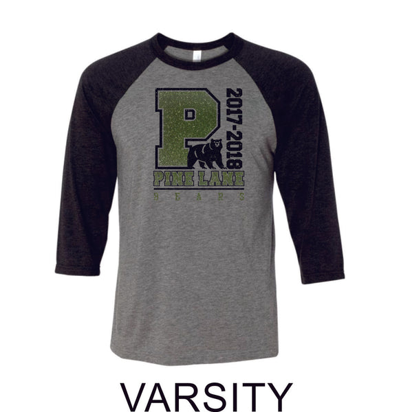 PLE Raglan T-Shirt in 2 Designs- Matte and Glitter