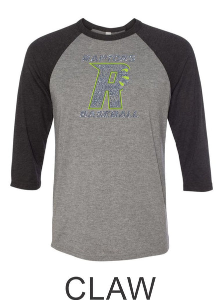 Raptors Baseball Raglan Unisex T-Shirt- 5 designs- Matte and Glitter